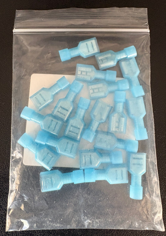 25 PK 16-14 Gauge Female Insulated Blade Connectors