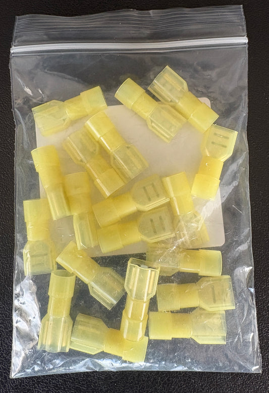 25 PK 12-10 Gauge Female Insulated Blade Connectors